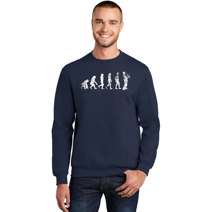 Gift For Saxophone Player Evolution Saxophone Sweatshirt