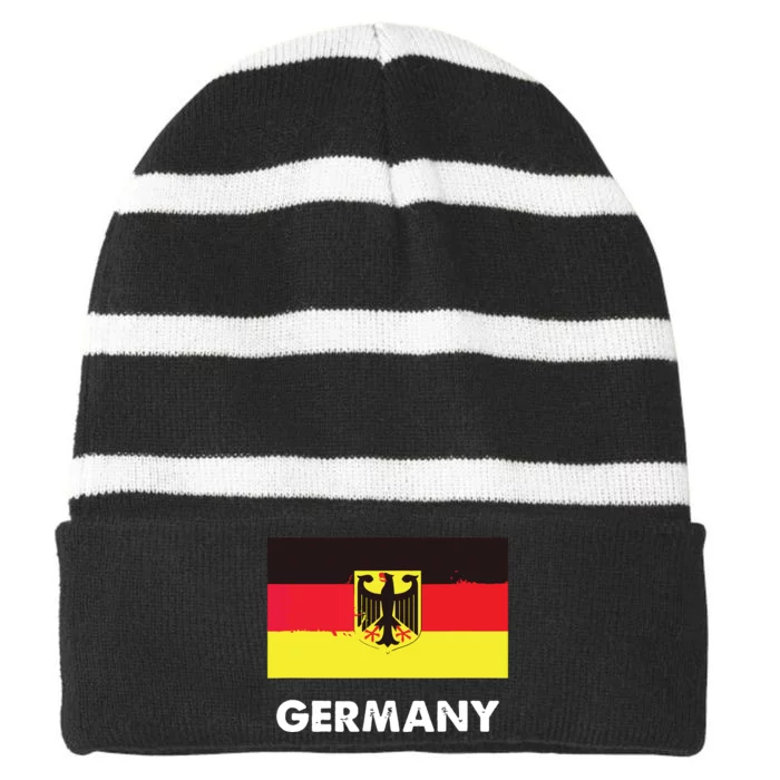 Germany Flag Shirts German Striped Beanie with Solid Band