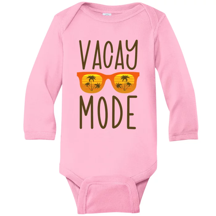 Gift For Summer Vacation Vacay Mode Gift Baby Long Sleeve Bodysuit