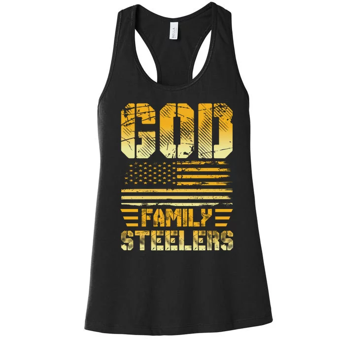 God Family Slers Veteran T Women's Racerback Tank