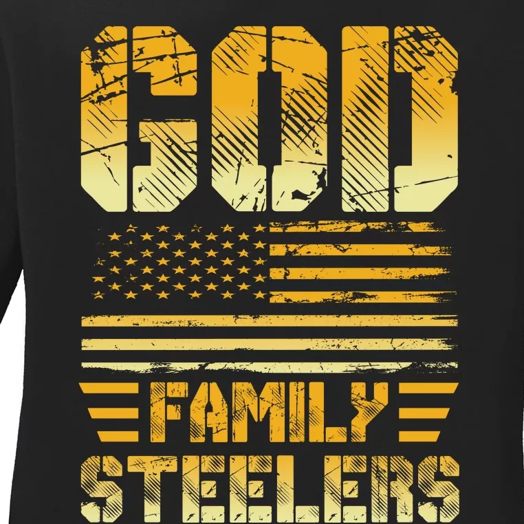 God Family Slers Veteran T Ladies Long Sleeve Shirt