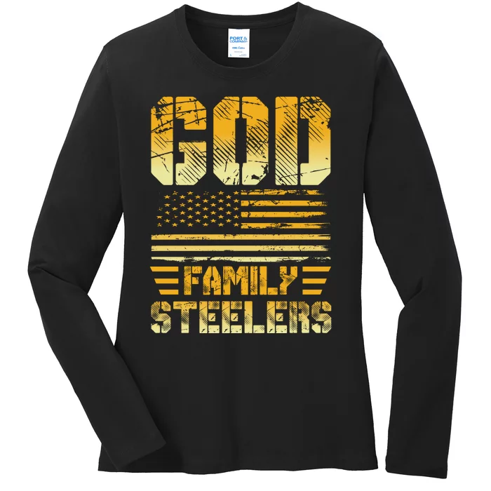 God Family Slers Veteran T Ladies Long Sleeve Shirt