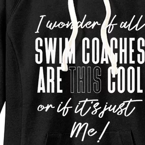 Gift for Swimming Coach Swim team swimming Women's Fleece Hoodie