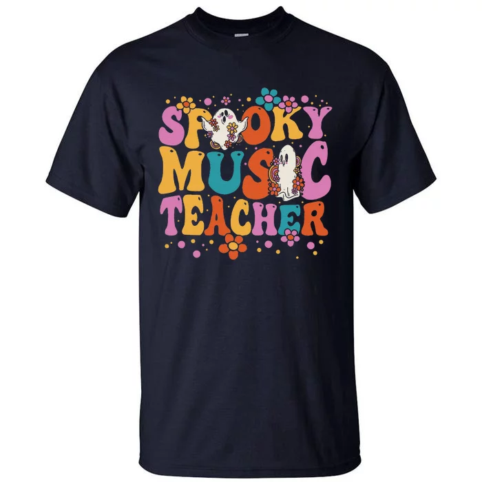 Groovy Faboolous Spooky Music Teacher Halloween Tall T-Shirt