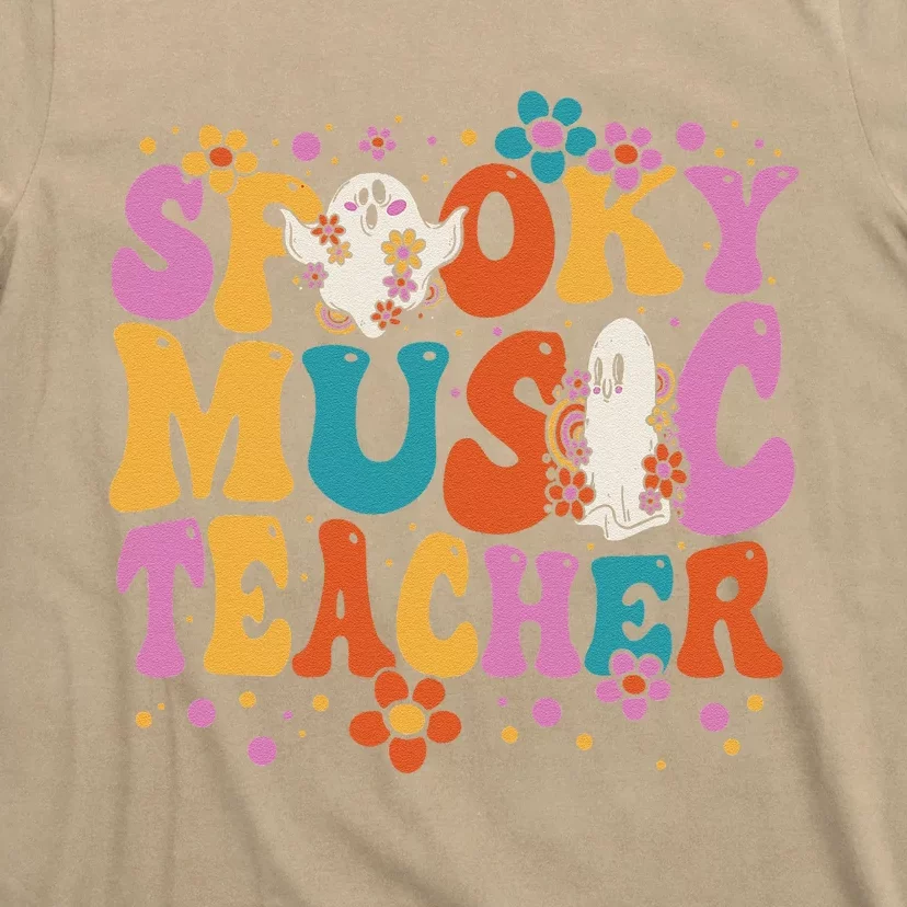 Groovy Faboolous Spooky Music Teacher Halloween T-Shirt