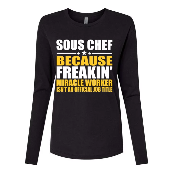 Gift For Sous Chef Gift Womens Cotton Relaxed Long Sleeve T-Shirt