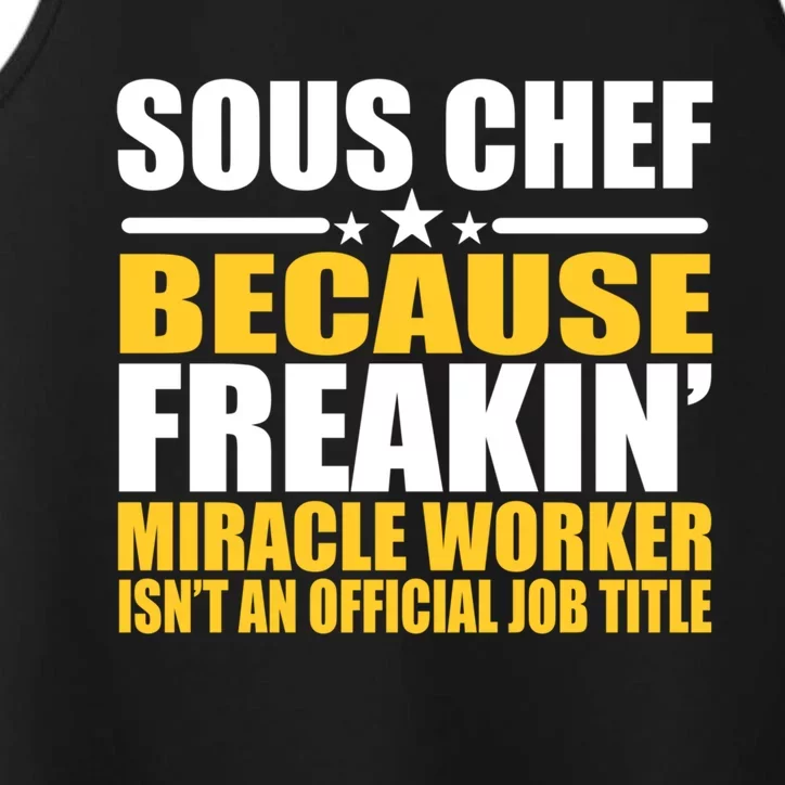 Gift For Sous Chef Gift Performance Tank