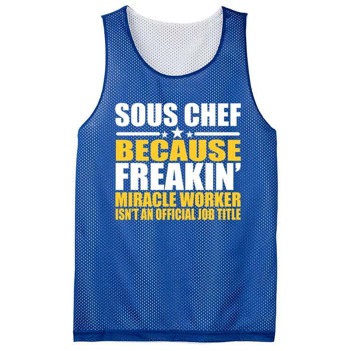 Gift For Sous Chef Gift Mesh Reversible Basketball Jersey Tank