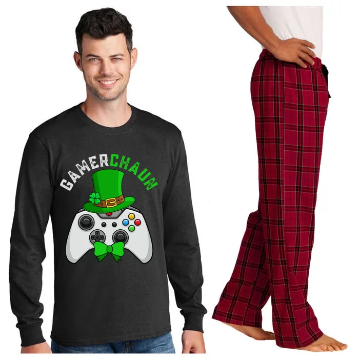 Gamerchaun Funny St Patrick's Day Long Sleeve Pajama Set