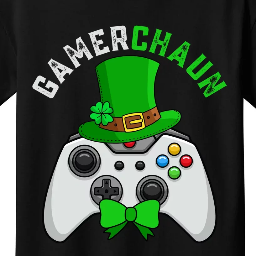 Gamerchaun Funny St Patrick's Day Kids T-Shirt