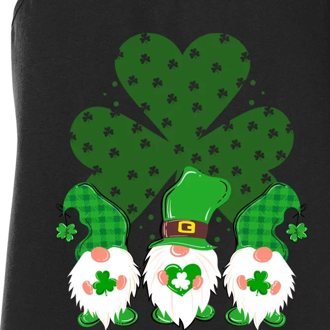 Gnomies Funny St Patrick's Day Women's Racerback Tank