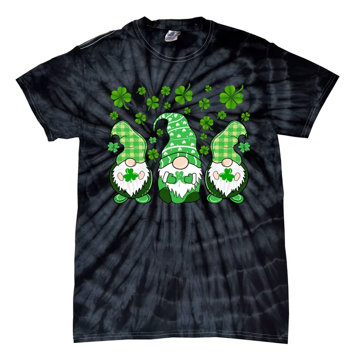 Gnomies Funny St Patrick's Day Tie-Dye T-Shirt