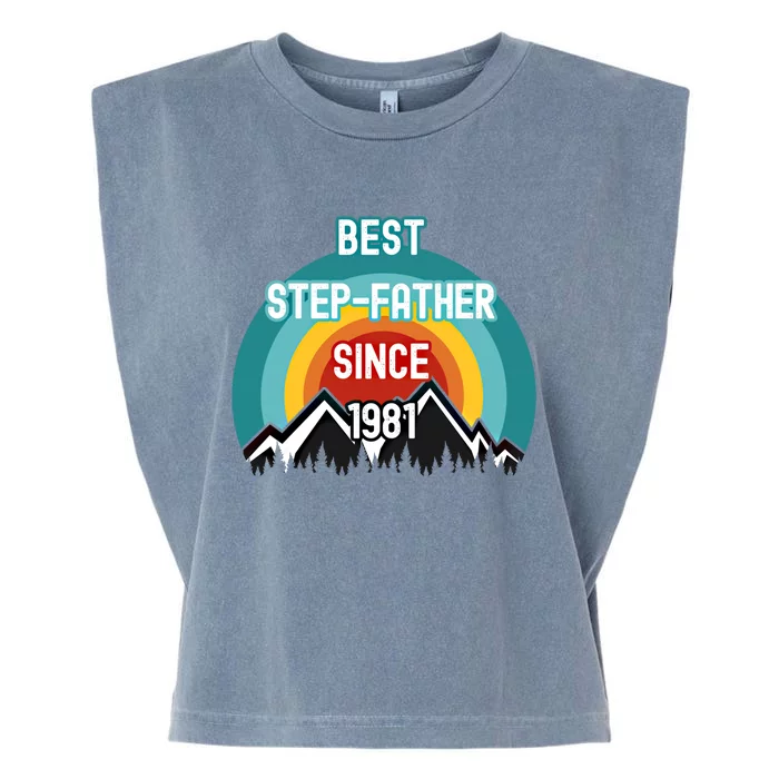 Gift For Stepcool Giftfather Best Stepcool Giftfather Since 1981 Great Gift Garment-Dyed Women's Muscle Tee