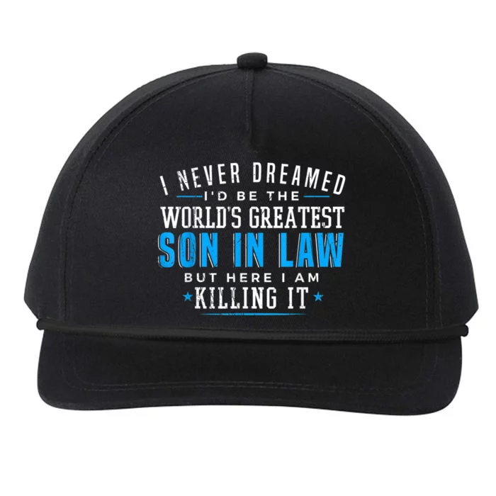 Gift For Son In Law Christmas Birthday On Wedding Day 1 Snapback Five-Panel Rope Hat