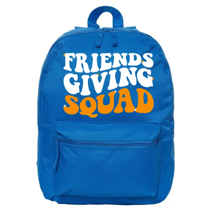 Groovy Friendsgiving Squad Funny Thanksgiving 16 in Basic Backpack