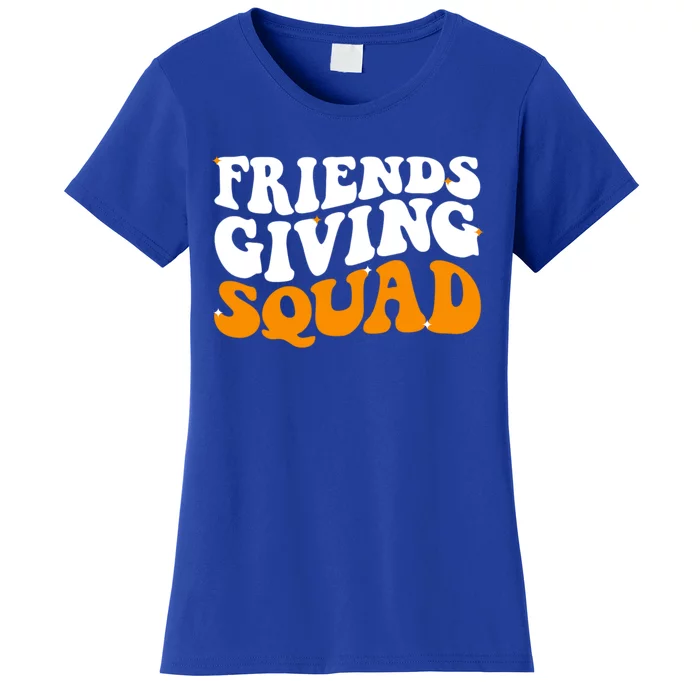 Groovy Friendsgiving Squad Funny Thanksgiving Women's T-Shirt