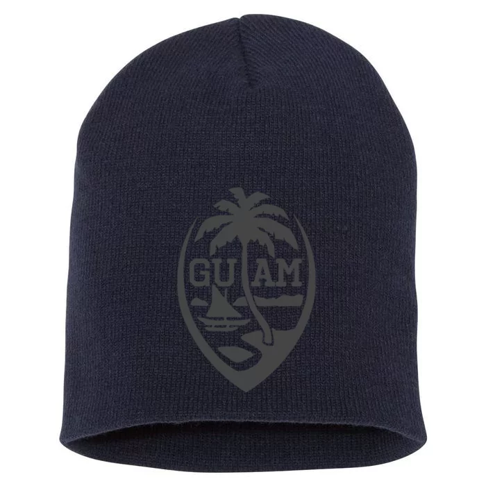 Guam Flag Seal | USA Guamanian Chamorro Gifts Hoodie Short Acrylic Beanie