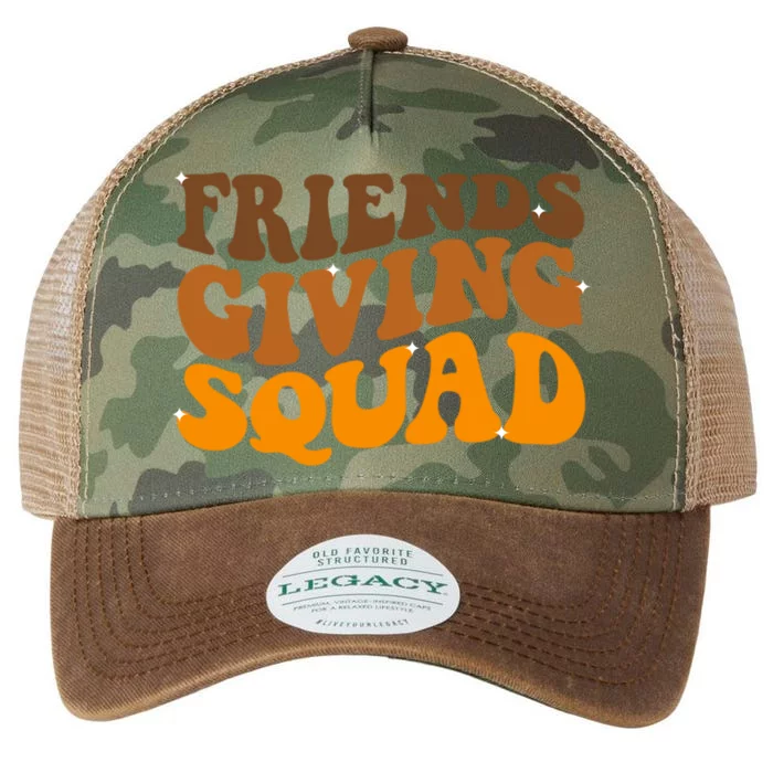 Groovy Friendsgiving Squad Funny Thanksgiving Legacy Tie Dye Trucker Hat