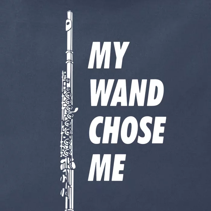 Gift Flute Section My Wand Chose Me Funny Marching Band Gear Zip Tote Bag