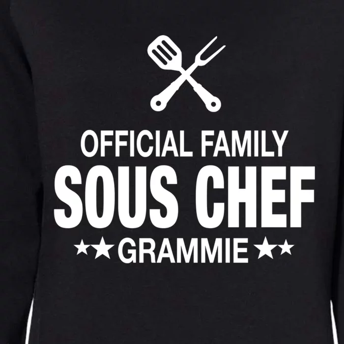 Grammie Family Sous Chef Funny Cooking Grammie Gift Womens California Wash Sweatshirt