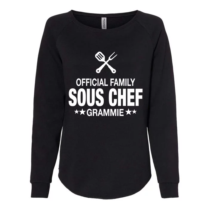 Grammie Family Sous Chef Funny Cooking Grammie Gift Womens California Wash Sweatshirt