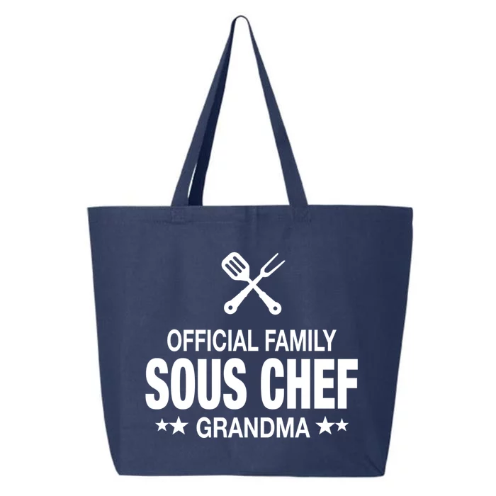 Grandma Family Sous Chef Funny Cooking Grandma Meaningful Gift 25L Jumbo Tote