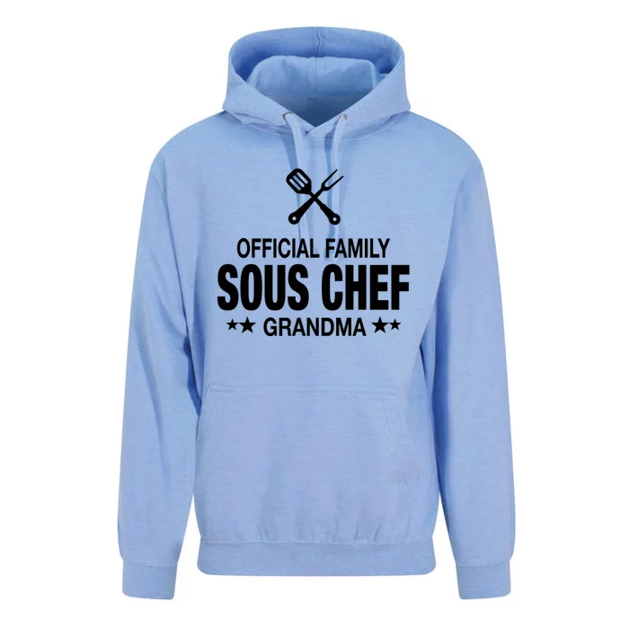 Grandma Family Sous Chef Funny Cooking Grandma Meaningful Gift Unisex Surf Hoodie