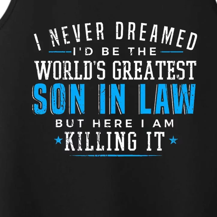 Gift For Son In Law Gifts Christmas Birthday On Wedding Day Performance Tank