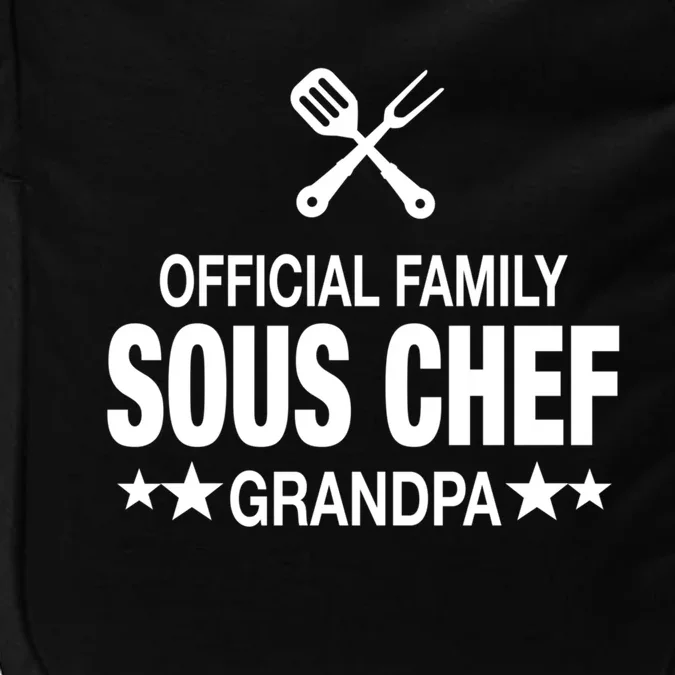 Grandpa Family Sous Chef Funny Cooking Grandpa Great Gift Impact Tech Backpack