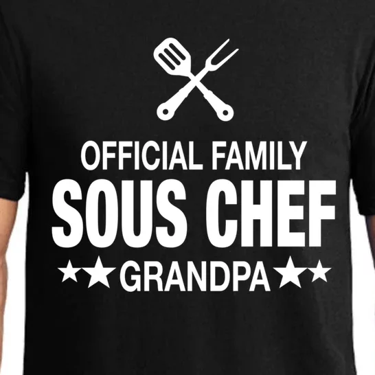 Grandpa Family Sous Chef Funny Cooking Grandpa Great Gift Pajama Set