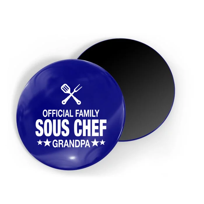 Grandpa Family Sous Chef Funny Cooking Grandpa Great Gift Magnet