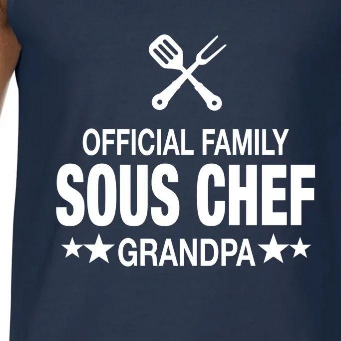 Grandpa Family Sous Chef Funny Cooking Grandpa Great Gift Comfort Colors® Tank Top