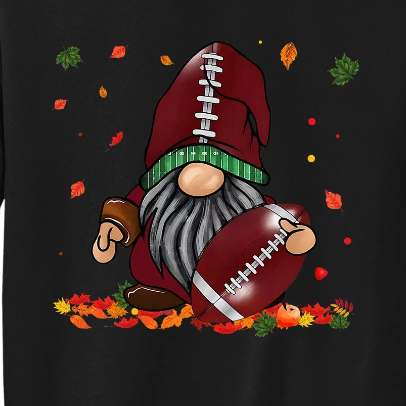 Gnome Football Season Thanksgiving Fall Leaves Autumn Sweatshirt