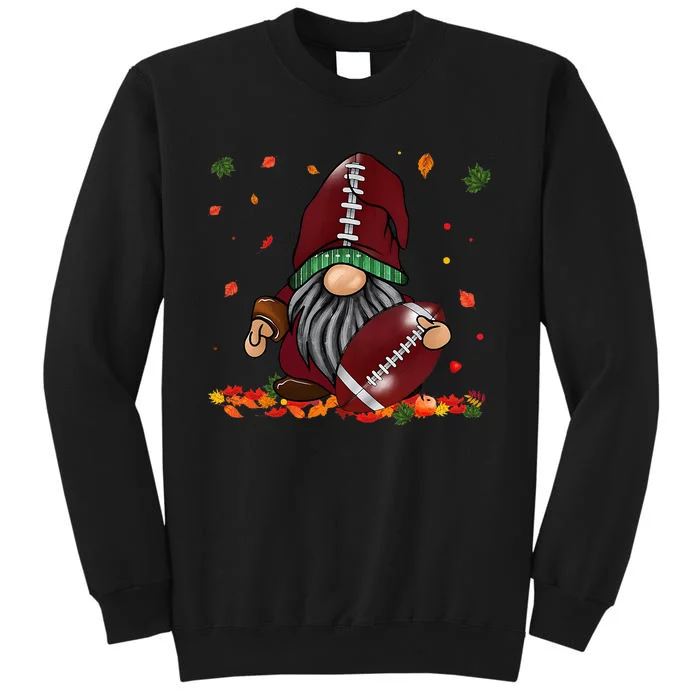 Gnome Football Season Thanksgiving Fall Leaves Autumn Sweatshirt