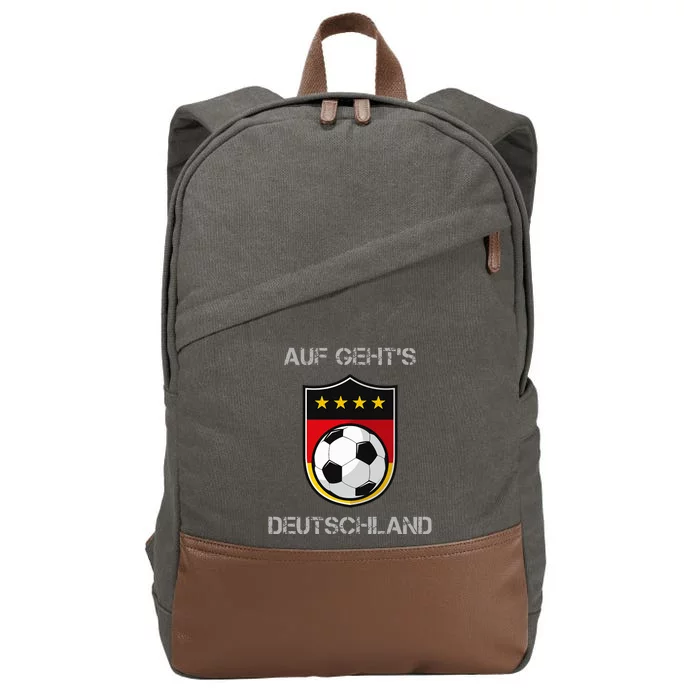 Germany Football Soccer Team Deutschland National Cotton Canvas Backpack