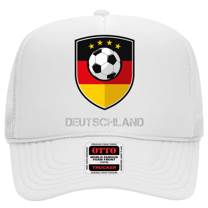 Germany Football Soccer Team Deutschland High Crown Mesh Trucker Hat