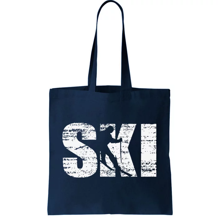 Gifts For Skiers  Snow Skiing Alpine Downhill Ski Tote Bag