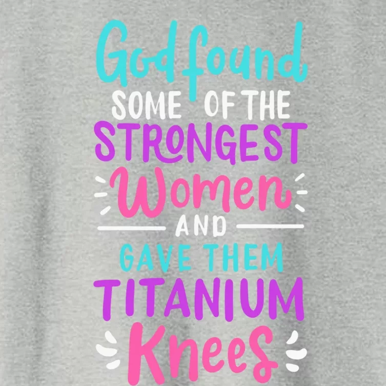 God Found Some Of The Strongest And Gave Them Titanium Cute Gift Women's Crop Top Tee