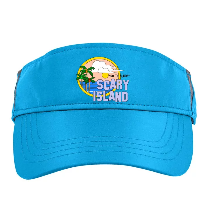 Greetings From Scary Island The Peach Fuzz Adult Drive Performance Visor