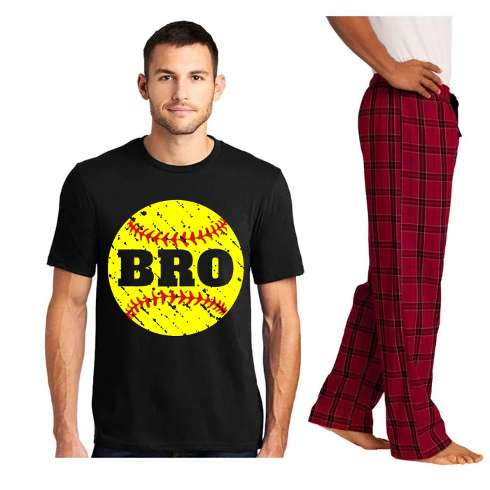 Girl Fastpitch Softball Brother Funny Pajama Set