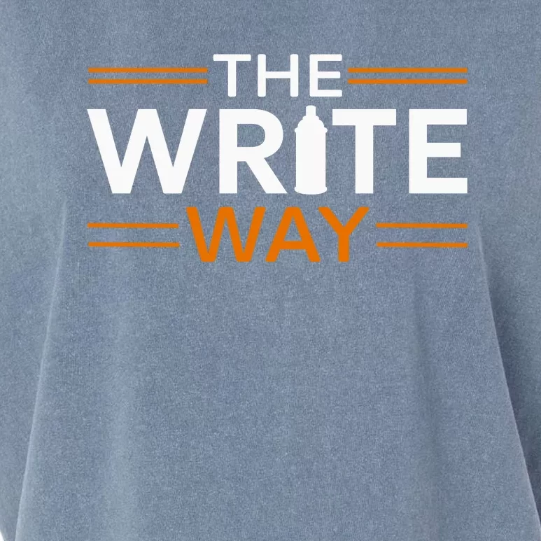 Graffiti Fun: The Write Way Garment-Dyed Women's Muscle Tee