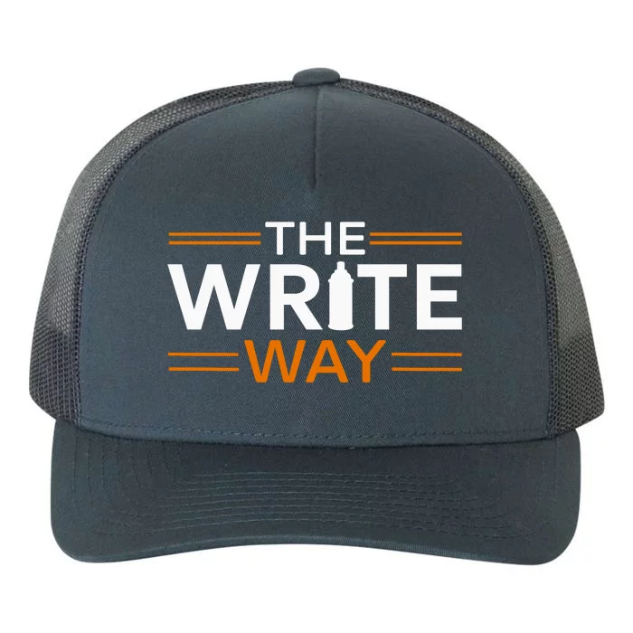 Graffiti Fun: The Write Way Yupoong Adult 5-Panel Trucker Hat