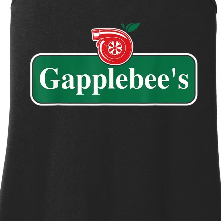 Gapplebee Funny Turbo Race Car Enthusiast Racing Ladies Essential Tank