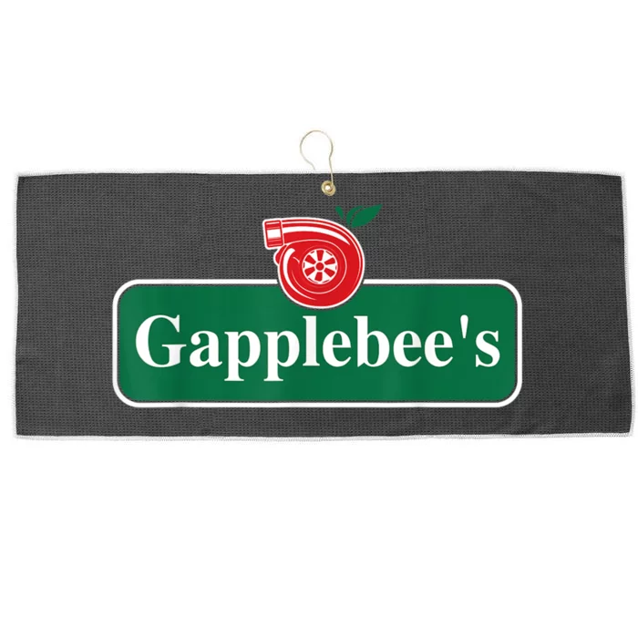 Gapplebee Funny Turbo Race Car Enthusiast Racing Large Microfiber Waffle Golf Towel