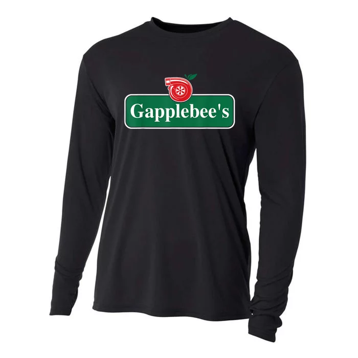 Gapplebee Funny Turbo Race Car Enthusiast Racing Cooling Performance Long Sleeve Crew