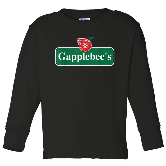 Gapplebee Funny Turbo Race Car Enthusiast Racing Toddler Long Sleeve Shirt