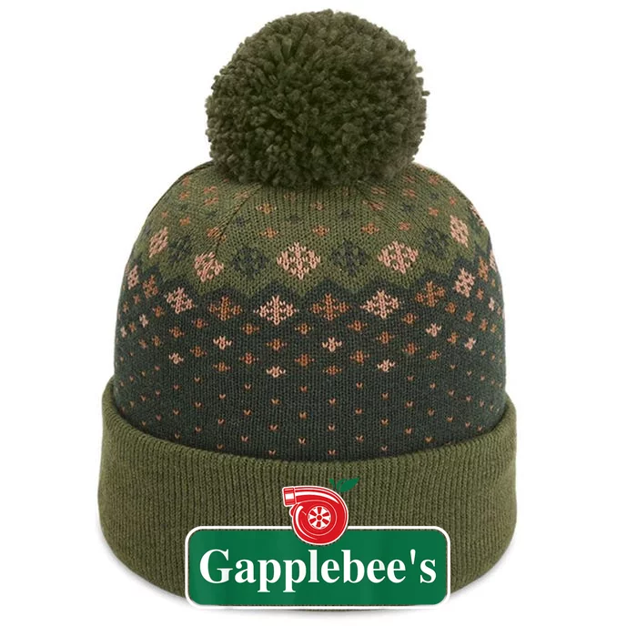 Gapplebee Funny Turbo Race Car Enthusiast Racing The Baniff Cuffed Pom Beanie