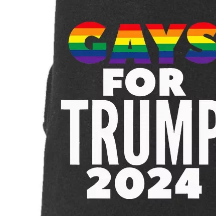 Gays For Trump 2024 Election Vote Doggie 3-End Fleece Hoodie