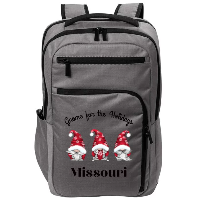 Gnome For The Holidays Missouri Merry Christmas Gnomes Gift Impact Tech Backpack