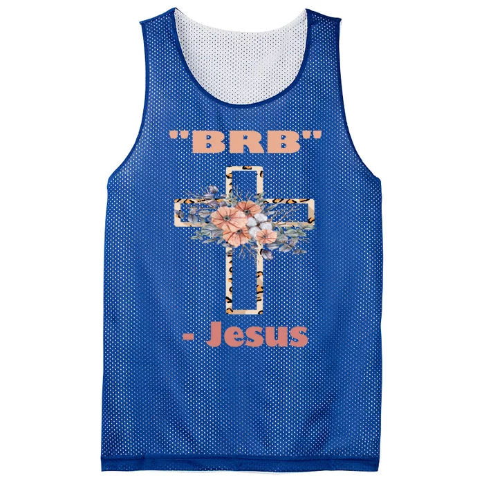 Good Friday To Easter Sunday Jesus Will Brb Gift Cool Gift Mesh Reversible Basketball Jersey Tank